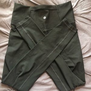 Lululemon black running leggings size 8